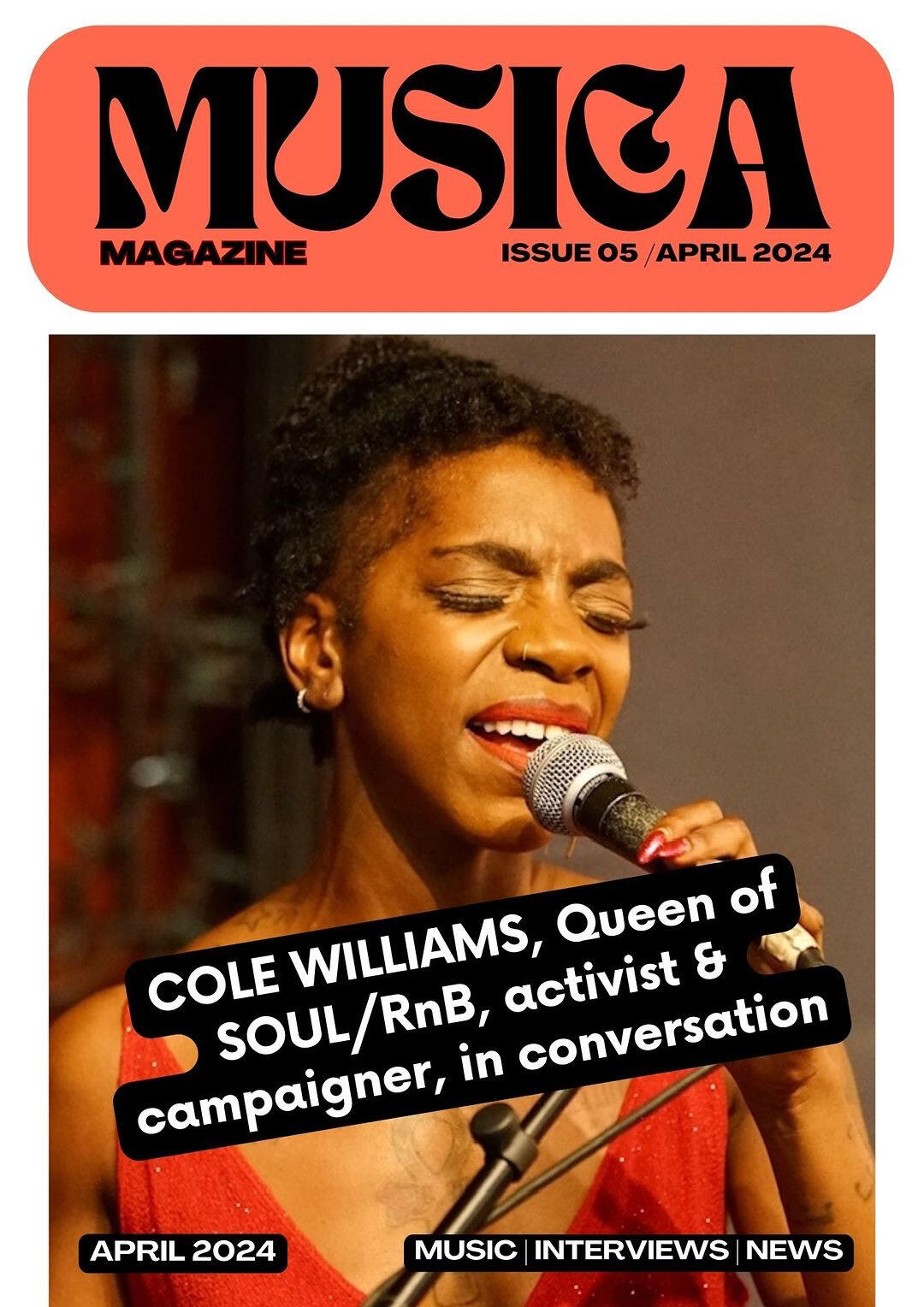 Musica Magazine April 2024: Cole Williams